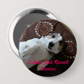 Ik hou van Jack Russell Terriers Button (Voorkant /achterkant)