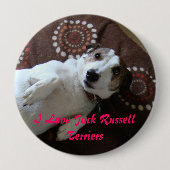 Ik hou van Jack Russell Terriers Button (Voorkant)