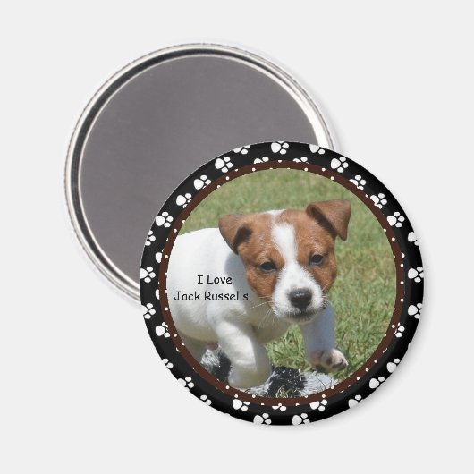 Ik hou van Jack Russells Magnet (Voorkant / Achterkant)