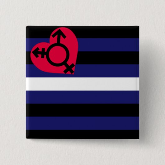 Ik hou van Jack! Vierkante Button 5,1 Cm (Voorkant)