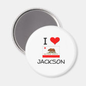 Ik hou van JACKSON California Magneet (Voorkant / Achterkant)