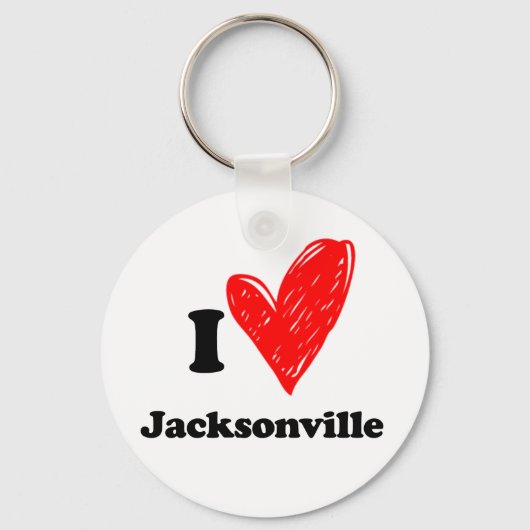 Ik hou van Jacksonville Sleutelhanger (Voorkant)