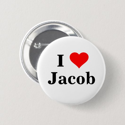 Ik hou van Jacob Button (Voorkant /achterkant)