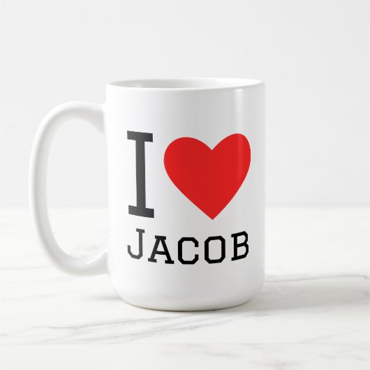 Ik hou van Jacob Koffiemok (Links)