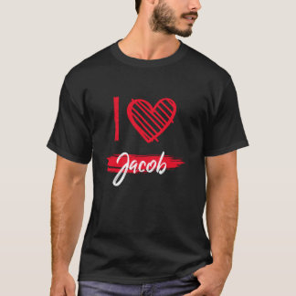 Ik hou van JACOB T-shirt in Heart JACOB