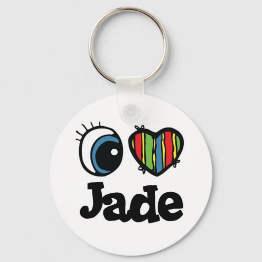 Ik hou van Jade Sleutelhanger (Voorkant)