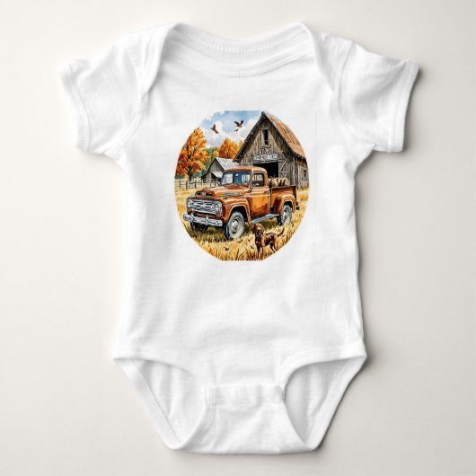 Ik hou van jagen met papa, Herfst jagen, herfst, Romper (Voorkant)