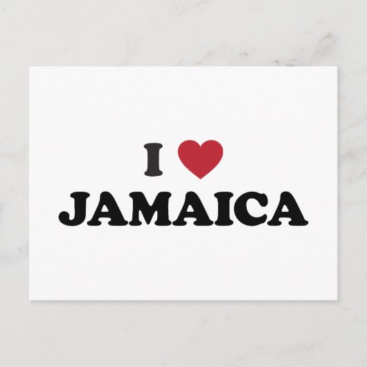 Ik hou van Jamaica Briefkaart (Voorkant)