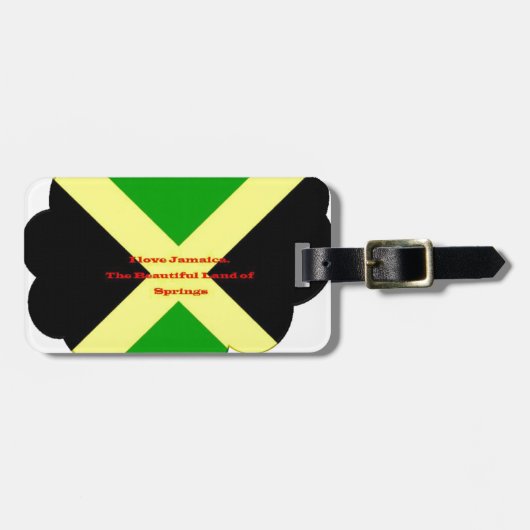 Ik hou van Jamaica. Het prachtige land van de Rijk Bagagelabel (Voorkant horizontaal)