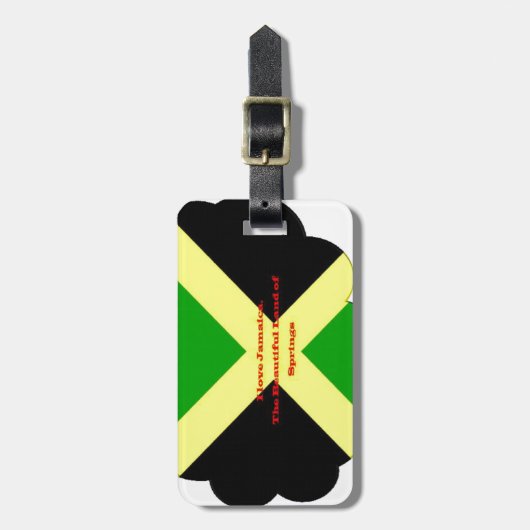 Ik hou van Jamaica. Het prachtige land van de Rijk Bagagelabel (Voorkant verticaal)
