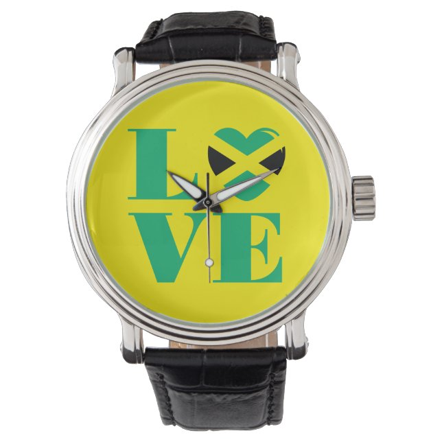 Ik hou van Jamaica Horloge (Voorkant)