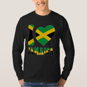 Ik hou van Jamaica Ik hou van Kingston Jamaica Fla T-shirt