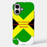 Ik hou van Jamaica | Krachtig Vlag Typografie Kuns