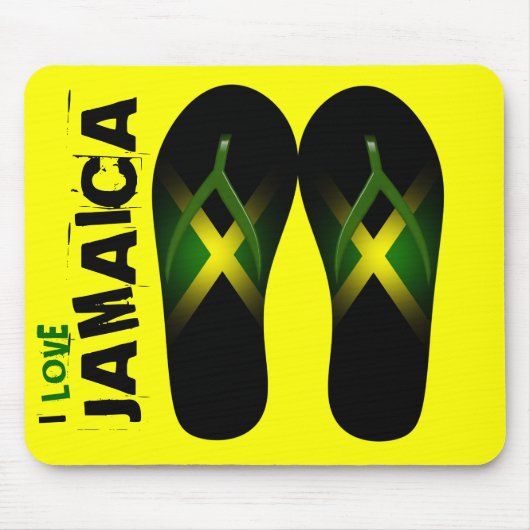 Ik hou van Jamaica Mousepad Muismat (Voorkant)