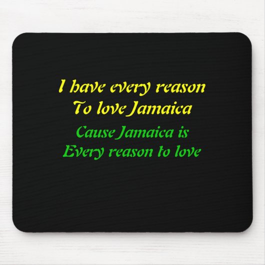 Ik hou van Jamaica Muismat (Voorkant)