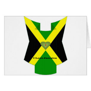 Ik hou van Jamaica nationale vlag kleuren