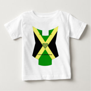 Ik hou van Jamaica nationale vlag kleuren patroon