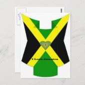 Ik hou van Jamaica om een leuke dag en een betere Briefkaart (Voorkant / Achterkant)