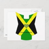 Ik hou van Jamaica om een leuke dag en een betere Briefkaart (Voorkant / Achterkant)