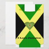 Ik hou van Jamaica om een leuke dag en een betere Briefpapier (Voorkant / Achterkant)