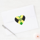 Ik hou van Jamaica om een leuke dag en een betere  Hart Sticker (Envelop)