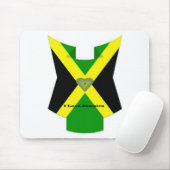 Ik hou van Jamaica om een leuke dag en een betere  Muismat (Met muis)