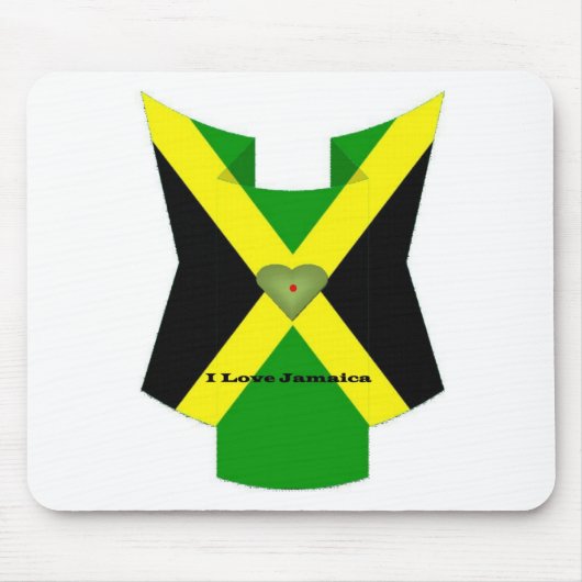 Ik hou van Jamaica om een leuke dag en een betere  Muismat (Voorkant)