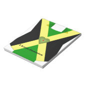 Ik hou van Jamaica om een leuke dag en een betere  Notitieblok (Linkerzijde)