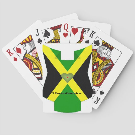 Ik hou van Jamaica om een leuke dag en een betere Pokerkaarten (Achterkant)