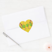 Ik hou van Jamaica.png Hart Sticker (Envelop)
