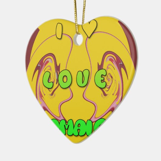 Ik hou van Jamaica.png Keramisch Ornament (Links)