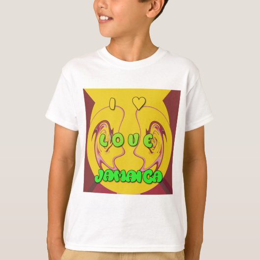 Ik hou van Jamaica.png T-shirt (Voorkant)