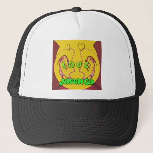 Ik hou van Jamaica.png Trucker Pet (Voorkant)