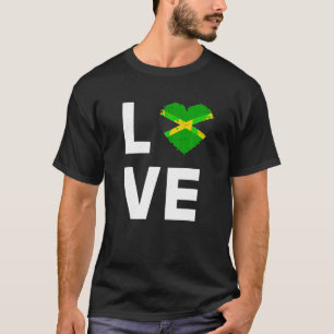 Ik hou van Jamaica Shirt Ik hart Jamaica Jamaicaan