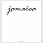 Ik hou van Jamaica Sticker (Vel)