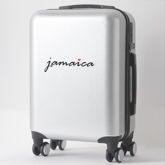 Ik hou van Jamaica Sticker (Koffer)
