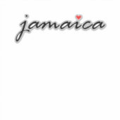 Ik hou van Jamaica Sticker (Voorkant)