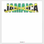 Ik hou van Jamaica Sticker (Vel)