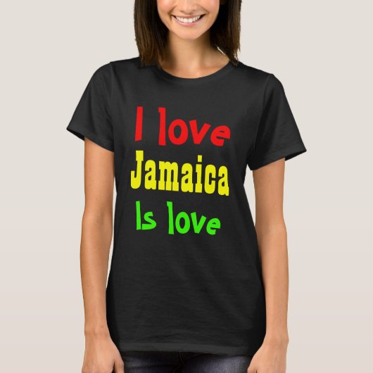 Ik hou van Jamaica T-shirt (Voorkant)