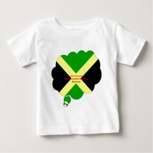 Ik hou van Jamaica Tekst op Flag Art Print