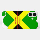 Ik hou van Jamaica Tekst op Flag Art Print Case-Mate iPhone Case (Achterkant (horizontaal))