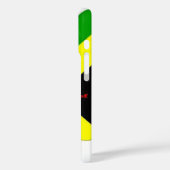 Ik hou van Jamaica Tekst op Flag Art Print Case-Mate iPhone Case (Achterkant / Links)