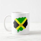 Ik hou van Jamaica Tekst op Flag Art Print Koffiemok (Links)