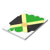 Ik hou van Jamaica Tekst op Flag Art Print Notitieblok (Linkerzijde)