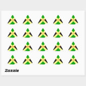 Ik hou van Jamaica Tekst op Flag Art Print Sticker (Vel)