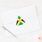 Ik hou van Jamaica Tekst op Flag Art Print Sticker (Envelop)