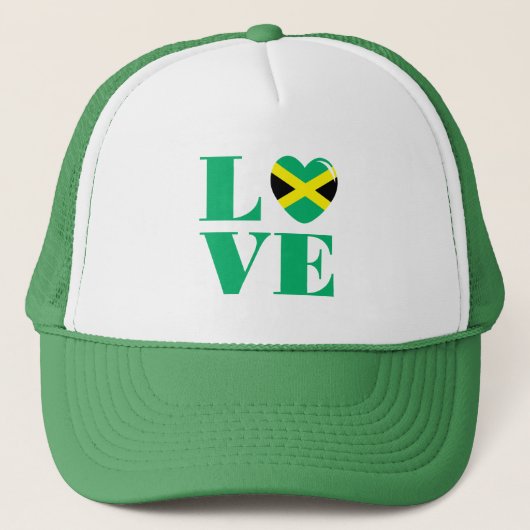 Ik hou van Jamaica Trucker Pet (Voorkant)