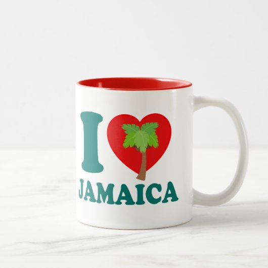 Ik hou van Jamaica Tweekleurige Koffiemok (Rechts)