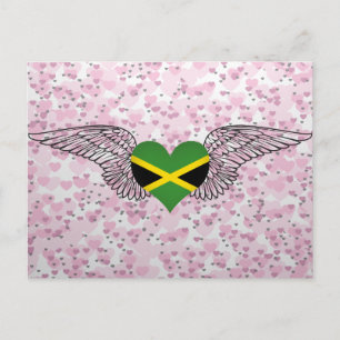Ik hou van Jamaica - vleugels Briefkaart