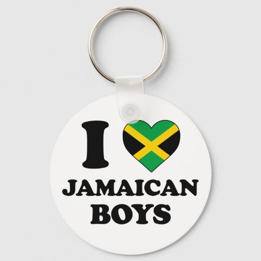 Ik hou van Jamaicaanse jongens Sleutelhanger (Voorkant)